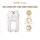 Gối Chặn Chữ U Kết Hợp Định Hình Đầu Cho Trẻ Sơ Sinh Khang Home - 100% Cotton, Êm Ái Cho Bé Ngủ An Toàn