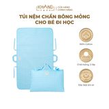  Túi Nệm Mỏng Cho Bé Đi Học Khang Home - Chần Bông Thiên Nhiên, Mỏng Nhẹ, Tiện Lợi, Bé Say Giấc An Toàn Ở Mọi Nơi 