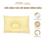 Gối Nằm Vải Xô Khang Home Định Hình Đầu Cho Bé Sơ Sinh 25x35cm