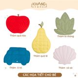 THẢM CHẦN BÔNG HỌA TIẾT DỄ THƯƠNG VẢI COTTON