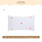 Gối Nằm Vải Xô Muslin Thêu Trái Bí Phiên Bản Halloween Cao Cấp KhangHome Thoáng Khí, Thấm Hút Nâng Niu Giấc Ngủ Của Bé