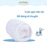 Nệm Cuộn Lót Cũi Mút PU Vải Mát CoolFabric Chần Bông Chống Thấm Khang Home - Gọn Nhẹ, Giải Nhiệt, An Toàn Cho Bé