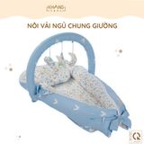  Nôi Vải Ngủ Chung Giường Cho Trẻ Sơ Sinh Khang Home - Cotton Thiên Nhiên Cao Cấp - Giặt Máy Tiện Lợi 