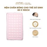  Nệm Trẻ Em Chần Bông Khang Home BabySafety An Toàn Giấc Ngủ Cho Bé Sơ Sinh Size 65x105cm, 80x125 