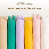 Gối Ôm Vải Xô Muslin Cho Trẻ Sơ Sinh Khang Home Thấm Hút Tốt 12x60cm