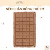  Nệm Trẻ Em Chần Bông Khang Home BabySafety An Toàn Giấc Ngủ Cho Bé Sơ Sinh Size 65x105cm, 80x125 