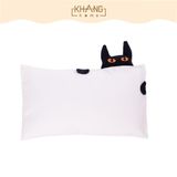 Gối Trẻ Em Hoạt Hình Ruột Lông Vũ ( Microfiber) Khang Home - An Toàn, Êm Ái Và Thoáng Mát Cho Bé 30x50cm
