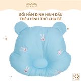 Gối Nằm Định Hình Đầu Thêu Hình Thú Cho Bé Khang Home
