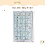  Nệm Trẻ Em Chần Bông Khang Home BabySafety An Toàn Giấc Ngủ Cho Bé Sơ Sinh Size 65x105cm, 80x125 