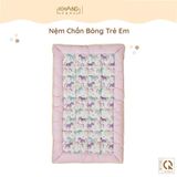  Nệm Trẻ Em Chần Bông Khang Home BabySafety An Toàn Giấc Ngủ Cho Bé Sơ Sinh Size 65x105cm, 80x125 