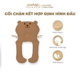 Gối Chặn Chữ U Kết Hợp Định Hình Đầu Cho Trẻ Sơ Sinh Khang Home - 100% Cotton, Êm Ái Cho Bé Ngủ An Toàn