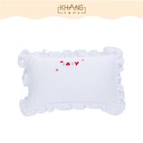 Gối Nằm Vải Xô Khang Home Thấm Hút Tốt Cho Bé Sơ Sinh 25x35cm