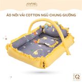  Vỏ Áo Nôi Vuông Vải Cotton Khang Home (Không Bao Gồm Mút Nôi, Vòm Nôi , Gối) 