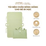  Túi Nệm Mỏng Cho Bé Đi Học Khang Home - Chần Bông Thiên Nhiên, Mỏng Nhẹ, Tiện Lợi, Bé Say Giấc An Toàn Ở Mọi Nơi 