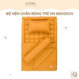 Bộ Nệm Trẻ Em Chần Bông Khang Home BabySafety An Toàn Giấc Ngủ Cho Bé Sơ Sinh BBS23 Size 80x125cm