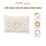 Gối Nằm Vải Xô Khang Home Định Hình Đầu Cho Bé Sơ Sinh 25x35cm