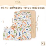  Túi Nệm Mỏng Cho Bé Đi Học Khang Home - Chần Bông Thiên Nhiên, Mỏng Nhẹ, Tiện Lợi, Bé Say Giấc An Toàn Ở Mọi Nơi 