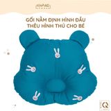 Gối Nằm Định Hình Đầu Thêu Hình Thú Cho Bé Khang Home