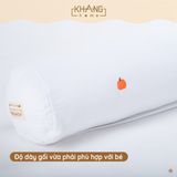 Gối Ôm Vải Xô Muslin Thêu Trái Bí Phiên Bản Halloween Cao Cấp KhangHome Thoáng Khí, Hỗ Trợ Giấc Ngủ Ngon Của Bé