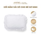Gối Nằm Vải Xô Khang Home Thấm Hút Tốt Cho Bé Sơ Sinh 25x35cm