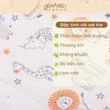 Lót Trải Nệm Cho Bé Sơ Sinh Khang Home - Chất Liệu Vải Sợi Tre An Toàn, Thấm Hút Tốt, Không Thấm Ngược