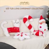  Gối Tựa Trang Trí Noel Siêu Mềm Mịn Cao Cấp Khang Home - Phụ Kiện Trang Trí Noel Dễ Thương Chrismast Collection 2023 