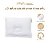 Gối Nằm Vải Xô Khang Home Định Hình Đầu Cho Bé Sơ Sinh 25x35cm