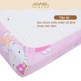  Ga Giường, Drap Bảo Vệ Nệm Vải Cotton Khang Home - thoáng mát, an toàn cho bé 