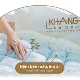  Bộ Nệm Trẻ Em Chần Bông Khang Home BabySafety An Toàn Giấc Ngủ Cho Bé Sơ Sinh BBS23 Size 80x125cm 