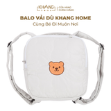 Balo Vải Dù Khang Home - Chống Thấm Nước, Cho Bé Đi Học, Đi Chơi