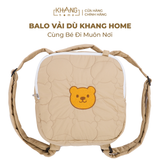 Balo Vải Dù Khang Home - Chống Thấm Nước, Cho Bé Đi Học, Đi Chơi