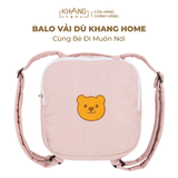 Balo Vải Dù Khang Home - Chống Thấm Nước, Cho Bé Đi Học, Đi Chơi