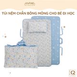  Túi Nệm Mỏng Cho Bé Đi Học Khang Home - Chần Bông Thiên Nhiên, Mỏng Nhẹ, Tiện Lợi, Bé Say Giấc An Toàn Ở Mọi Nơi 