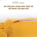 Gối Ôm Vải Xô Muslin Cho Trẻ Sơ Sinh Khang Home Thấm Hút Tốt 12x60cm