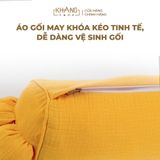  Gối Ôm Vải Xô Muslin Cho Trẻ Sơ Sinh Khang Home Thấm Hút Tốt 12x60cm 