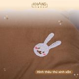Gối Nằm Định Hình Đầu Thêu Hình Thú Cho Bé Khang Home