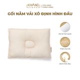 Gối Nằm Vải Xô Khang Home Định Hình Đầu Cho Bé Sơ Sinh 25x35cm
