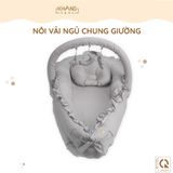 Nôi Vải Ngủ Chung Giường Cho Trẻ Sơ Sinh Khang Home - Cotton Thiên Nhiên Cao Cấp - Giặt Máy Tiện Lợi
