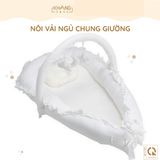  Nôi Vải Ngủ Chung Giường Cho Trẻ Sơ Sinh Khang Home - Cotton Thiên Nhiên Cao Cấp - Giặt Máy Tiện Lợi 