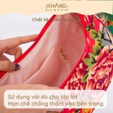 Túi Xách Kẹp Nách , Đeo Vai Họa Tiết Con Công Vải Linen KhangHome - Hottrend Mùa Tết
