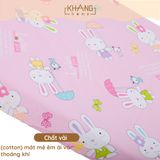 Ga Giường, Drap Bảo Vệ Nệm Vải Cotton Khang Home - thoáng mát, an toàn cho bé