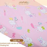  Ga Giường, Drap Bảo Vệ Nệm Vải Cotton Khang Home - thoáng mát, an toàn cho bé 