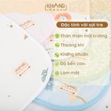 Lót Trải Nệm Cho Bé Sơ Sinh Khang Home - Chất Liệu Vải Sợi Tre An Toàn, Thấm Hút Tốt, Không Thấm Ngược