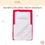  Bộ Nệm Trẻ Em Chần Bông Khang Home BabySafety An Toàn Giấc Ngủ Cho Bé Sơ Sinh BBS23 Size 80x125cm 