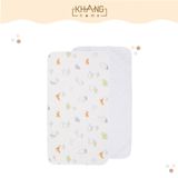 Lót Trải Nệm Cho Bé Sơ Sinh Khang Home - Chất Liệu Vải Sợi Tre An Toàn, Thấm Hút Tốt, Không Thấm Ngược