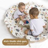 Nôi Hoa Vải Trẻ Em Khang Home Tiện Lợi Và An Toàn Cho Trẻ Sơ Sinh