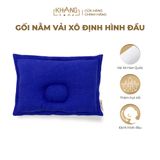 Gối Nằm Vải Xô Khang Home Định Hình Đầu Cho Bé Sơ Sinh 25x35cm