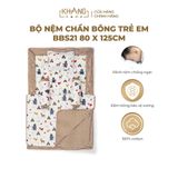  Bộ Nệm Trẻ Em Chần Bông Khang Home BabySafety An Toàn Giấc Ngủ Cho Bé Sơ Sinh Size 80x125cm 