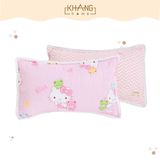  Gối Nằm Trẻ Em Vải Cotton Ruột Lông Vũ (Microfiber)  Khang Home - An Toàn, Êm Ái, Mềm Mại Cho Bé 