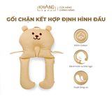 Gối Chặn Chữ U Kết Hợp Định Hình Đầu Cho Trẻ Sơ Sinh Khang Home - 100% Cotton, Êm Ái Cho Bé Ngủ An Toàn
